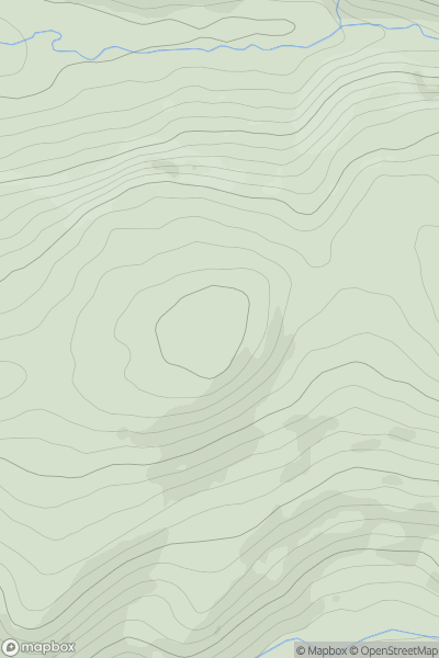 Thumbnail image for Disgwylfa [Aberystwyth to Welshpool] [SN683894] showing contour plot for surrounding peak